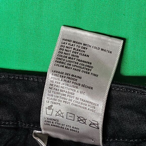 NWT L'AGENCE Margot Jean Noir 25 - Picture 6 of 7